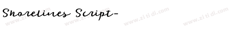 Shorelines Script字体转换 Shorelines Script字体转换